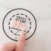 AmyCakes Sweet Stamp - Sello redondo para pasteles y cupcakes - Arteztik
