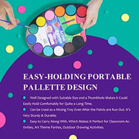 TBC The Best Crafts - Paleta de acuarela de 36 colores con 3 pinceles de pintura, suministros de arte educativo para la escuela de niños - Arteztik
