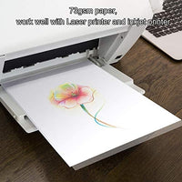 FEPITO Vellum Paper 8.5 x 11.0 in translúcido papel de dibujo y trazado papel transparente para bocetos trazado dibujo animación - Arteztik
