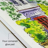 SHCPIRERR Farben Papel de acuarela de 5.0 x 9.0 in, paquete de 4, 100 hojas de 10.58 oz/m², peso pesado prensado en frío, sin ácidos, almohadilla de acuarela 25 hojas cada 5 x 9 ideal para técnicas de acuarela y medios mixtos - Arteztik
