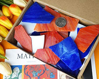Lanyani - Hojas de vidrio para vidrieras, mosaicos de vidrio para obras de arte y manualidades, 35 oz, color azul - Arteztik
