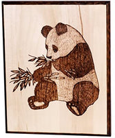 Placa rectangular de madera de tilo hueco de nogal, 6.0 x 8.0 in - Arteztik
