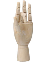 Artista Arte Modelo Articulado de madera mano izquierda maniquí Manikin flexible mano - Arteztik
