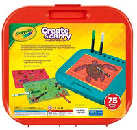 Crayola Create 'n Carry, kit portable de herramientas de arte, más de 75 piezas, gran regalo. - Arteztik

