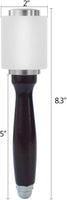 8.3" de nailon martillo, baotongle Leathercraft martillo de trinchar para estampado de coser piel de vacuno Kit de herramientas con mango de madera - Arteztik
