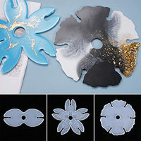 dressplus - Juego de 3 moldes de silicona para vino, bandejas de vidrio irregular de ágata, posavasos, moldes de resina epoxi para manualidades, cuencos y decoración del hogar - Arteztik
