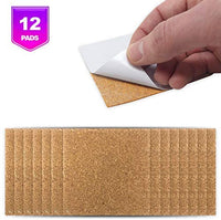 Azulejos de cerámica para manualidades posavasos, 12 baldosas de cerámica blancas sin esmaltar 4 x 4 con almohadillas de corcho, uso con tinta de alcohol o vertedor acrílico, DIY hacer sus propios posavasos, mosaicos, proyectos de pintura, decoupage - Arteztik
