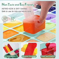 HIMI Jelly Gouache Juego de pintura, 24 colores x 1.0 fl oz/1 oz Jelly Cup diseño con 3 pinceles de pintura y paleta en un estuche de transporte para artistas, estudiantes, principiantes, pintura de acuarela opaca (rosa) - Arteztik
