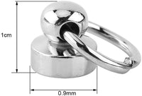 Tornillos de remache redondos con cabeza redonda, 10 piezas de remaches de latón con tornillo trasero redondo y cabezal de piel. - Arteztik
