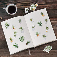 OIIKI - 225 pegatinas para álbumes de recortes con plantas verdes de oxígeno, multicolor - Arteztik
