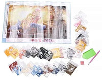 Kit de pintura de diamante 5D para adultos y niños, NYEBS 5D DIY pintura de diamante taladro redondo completo Jesús está caminando en la playa bordado de diamantes de imitación para decoración de pared 16 x 16 pulgadas (taladro completo) - Arteztik
