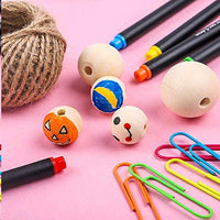 WOWOSS 600 piezas de perlas de madera natural, 6 tamaños sin terminar, cuentas de madera sueltas, cuentas de madera redondas, surtidas, bolas de madera redondas para manualidades, joyería, decoración del hogar, 6/8/10/12/14/0.630 in - Arteztik
