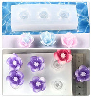 FineInno - Molde de resina de flores 3D de silicona moldes de fundición para manualidades, llavero, pendientes, joyería - Arteztik
