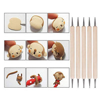 Juego de herramientas de modelado de cerámica de arcilla de polímero, juego de herramientas para dibujar, dibujar y esculpir, juego de bolígrafos de punta de silicona de goma para grabar en relieve, metal, porcelana, papel de pintura, flores, 25 unidades - Arteztik
