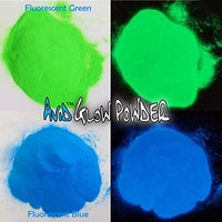 Paquete de variedad de polvos brillantes; 11 colores de polvo que brillan en la oscuridad; polvo de aluminio de estroncio encapsulado que brilla en la oscuridad; para resina, slime, esmalte de uñas, recubrimientos (4 paquetes de brillo neutro). - Arteztik
