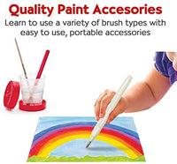 Faber-Castell - Juego de pintura texturizada para niños (12 piezas, 5 pinceles de pintura Tempera y pinceles de textura) - Arteztik
