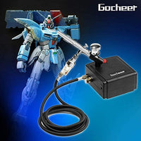 Gocheer Mini Kit de aerógrafo, cepillo de aire de doble acción pluma de alimentación por gravedad aerógrafo para maquillaje arte uñas decoración de tartas modelado herramienta con aerógrafo juego de limpieza - Arteztik
