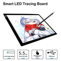Kimfly - Tablero de luz LED A4 para trazar con diamantes, ultradelgado, con luz LED para fotocopiadora, USB y LED, color negro - Arteztik
