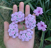 100 rosas de papel de morera artificial de 0.591 in para boda, álbumes de recortes, manualidades, manualidades, álbumes de recortes, ramo de manualidades, para decoración de aniversario de San Valentín - Arteztik
