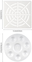 COCODE 20pcs Mandala Herramientas de Dotación para Roca Pintura - 1 x Mandala Dot Pintura Stencil, 5 x Mandala Pintura Cepillo, 1 x Bandeja de Pintura, 8 x Varillas Acrílicas, 5 x Mandala Dotación Doble Cara Herramientas - Arteztik
