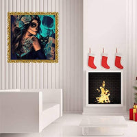 Kit de pintura de diamantes para adultos BLOCE, 12 x 16 pulgadas, kit de pintura por número, esqueleto de calabaza de gato, taladro completo, diamantes de imitación, bordado, arte (Halloween-cat) - Arteztik
