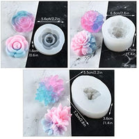 FineInno - Molde de resina de flores 3D de silicona moldes de fundición para manualidades, llavero, pendientes, joyería - Arteztik
