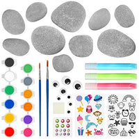 XXTOYS Kit de pintura de roca para niños – Artes y manualidades para niñas y niños – Pintura de roca que brilla en la oscuridad – Kit de arte para ocultar y buscar actividades, gran regalo creativo para manualidades de 4 a 8 años - Arteztik
