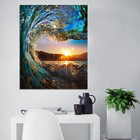 BOSHUN - Kit de pintura por números con pinceles y pigmento acrílico para manualidades con lienzo para adultos principiantes, 16.0 x 20.0 in (sin marco) - Arteztik
