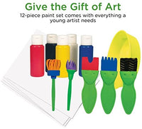 Faber-Castell - Juego de pintura texturizada para niños (12 piezas, 5 pinceles de pintura Tempera y pinceles de textura) - Arteztik

