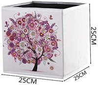 5D DIY Diamond Painting Caja de almacenamiento plegable, Mosaico Hacer Taladro Forma Especial Diamante Kit de Pintura para Bolsas, Bordado Diamante Artes Artesanía Decoración del Hogar (H) - Arteztik
