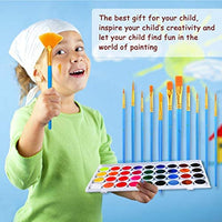 Juego de pinceles de pintura, 1 paquete de 12 unidades, cabezal de cepillo de nailon, apto para pintura al óleo, acuarela, etc., el mejor regalo para los amantes de la pintura. - Arteztik
