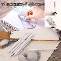 Juego de 2 sacapuntas de papel de lija para mezclar trozos y tortilliones, 1 borrador para dibujo de dibujo de estudiante. - Arteztik
