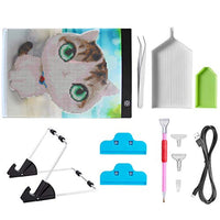 MACTING Kit de almohadilla de luz A4 para pintura de diamante, 11 unidades de bricolaje con pintura de diamante con herramientas de pintura 5D, ideal para bocetos, animación, suministros de arte de pintura de diamante 5D - Arteztik
