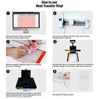 RUSPEPA - Vinilo de transferencia de calor para silueta Cameo y Cricut Vinilo – HTV para tejidos y sombreros – 12.0 x 12.0 in – 3 hojas - Arteztik
