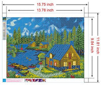 Homenote - Kit de pintura de diamantes para adultos 5D para decoración de pared del hogar (11.4 x 15.7 in) - Arteztik
