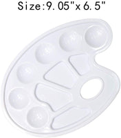 Pinceles de palé de pintura, paleta de pintura para niños, bandeja de pintura de pincel, paleta de pintura de aceite, juego de pinceles de pintura acrílica, 25 pinceles y 5 paletas de bandeja de pintura para niños y adultos para crear paleta de pintura de - Arteztik
