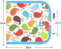 DELENA Libro de dibujo borrable para niños pequeños juguetes para viajes por carretera actividades de dibujo Pad para juego de pintura Set (Bird) - Arteztik
