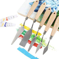 CONDA herramientas de pintura para cuchillos de paleta, mango de madera para cuchillos de metal - Arteztik
