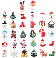 CINEE 32 piezas de resina de Navidad encantos mezclados de plata plana Cabujons Charms para Slime DIY Artesanía Scrapbooking - Arteztik
