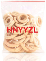 Bestsupplier - 50 anillos de madera maciza sin terminar para manualidades, anillos colgantes y conectores, 5 tamaños - Arteztik
