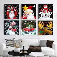 Juego de 6 kits de pintura de diamante 5d para Navidad, diseño de renos, 12.0 x 12.0 in (B-6 juegos) - Arteztik
