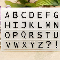 Kwan Crafts 4 hojas diferentes estilo alfabeto inglés mayúscula minúscula número de caja transparente sellos para hacer tarjetas decoración y bricolaje scrapbooking - Arteztik
