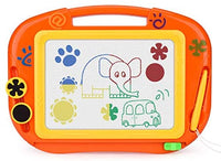 KIKOOTOYS - Divertido tablero magnético de dibujo para niños - Magna Doodle Board con borrable, juguetes para niños pequeños bocetos de escritura colorida borrable, juguete educativo para niños (azul) - Arteztik
