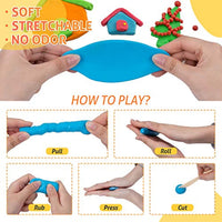 Hethrone Kit de arcilla seca al aire 48 colores arcilla mágica para niños modelado arcilla creativo arte DIY manualidades - Arteztik
