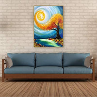 Kit de pintura de diamante 5D para adultos y niños, broca completa, redonda, con diamantes de imitación, arte abstracto, pintura al óleo, perfecto para decoración de la pared del hogar, regalo (12 x 16 pulgadas) - Arteztik
