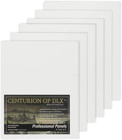 Centurion Deluxe Panel de lino imprimado al óleo – Paneles de lino imprimados con aceite profesional, excelente rendimiento y retención de color diseñados específicamente para pintores al óleo – [6 unidades | 6 x 12 pulgadas] - Arteztik
