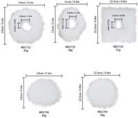 Moldes de silicona de resina, Jhua, 5 unidades, moldes de resina epoxi para moldes epoxi irregulares, moldes de posavasos de geoda flexibles, moldes huecos de fundición para posavasos, alfombrillas de ágata sintética, decoración del hogar - Arteztik
