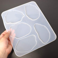 ONGHSD - Moldes de resina epoxi para posavasos grandes para moldes de silicona irregulares para hacer posavasos, cuencos, decoración del hogar - Arteztik
