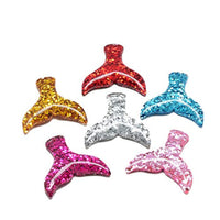 Arricraft - 10 cabujones de cola de ballena de resina con polvo de purpurina, parte trasera plana para manualidades, álbumes de recortes, decoración, fabricación de joyas - Arteztik
