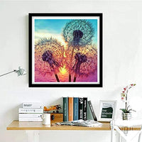 Kit de pintura de diamante 5D para adultos, con diamantes de imitación de cristal para bordar, punto de cruz, manualidades, lienzo, decoración de pared, diente de león - Arteztik
